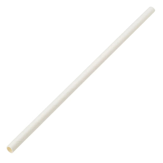 White Paper Straws 5.5" - 250 Pack