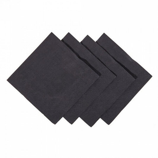 Cocktail Napkins 24cm x 24cm 2ply Black 4000pk