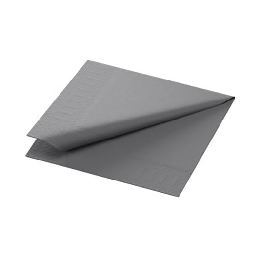 Cocktail Napkins Grey (24cm x 24cm) 2ply 4000pk