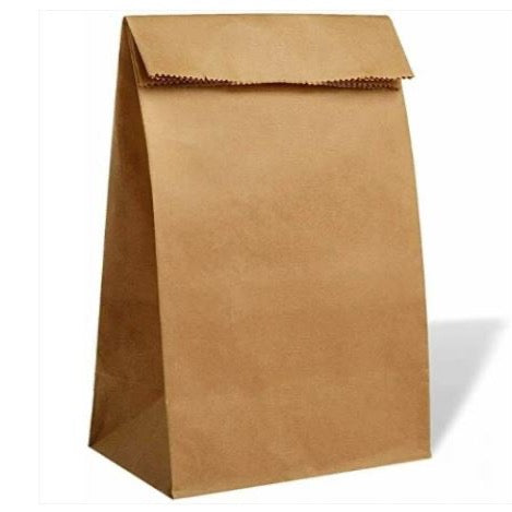 Large Kraft Grab Bag 100Pk