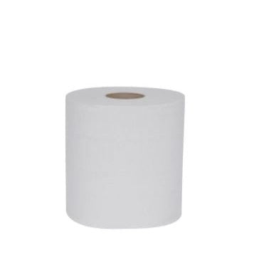 Mini White Centrefeed 2ply 60m x 175mm - 12 Pack