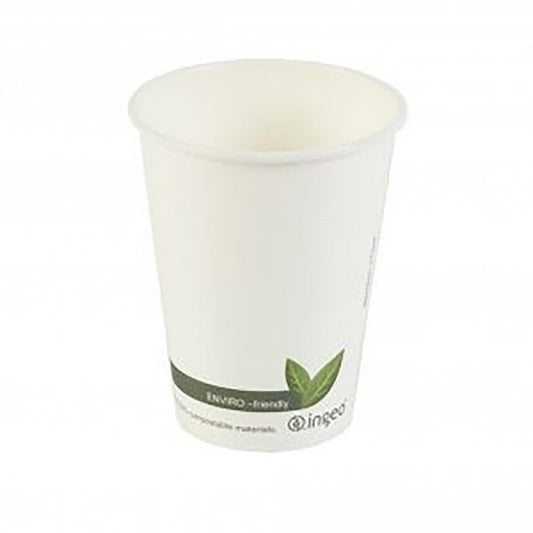 Compostable Single Wall Cups White 16oz 1000pk